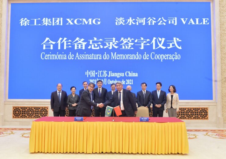 XCMG Machinery signs memorandum of understanding with Vale to accelerate green mining practices